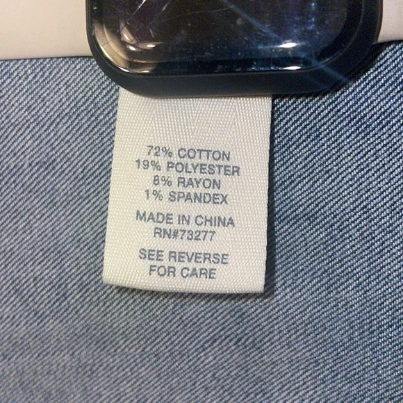 Mudd Girls Blue Denim Jean Jacket Size 14 Kids Fall Winter Y2K Classic Stret - Picture 4 of 9